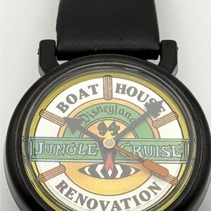 Disney Rare Vintage Jungle Cruise Black Watch Boat House Renovation